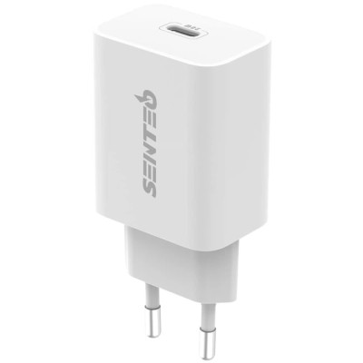 Мережевий зарядний пристрій Senteo Z-08 (USB-C PD20W) (CE сертифікат)- білий