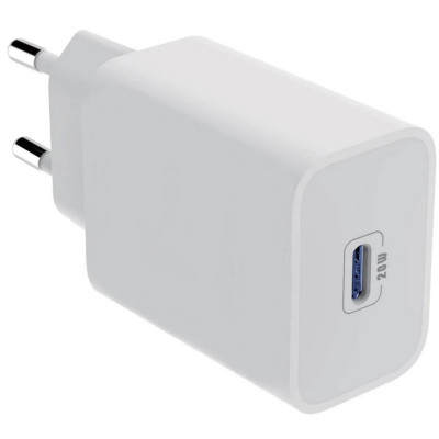 Мережевий зарядний пристрій Senteo Z-08 (USB-C PD20W) (CE сертифікат)- білий