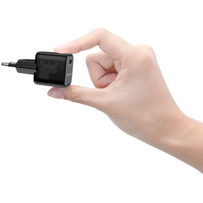 Мережевий зарядний пристрій Senteo Z-09 (USB-C PD30W) Gan Mini (CE сертифікат)- чорний