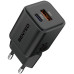 Мережевий зарядний пристрій Senteo Z-10 (USB-C+USB-A PD30W/GaN/QC3.0 18W) (CE сертифікат)- чорний
