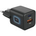 Мережевий зарядний пристрій Senteo Z-10 (USB-C+USB-A PD30W/GaN/QC3.0 18W) (CE сертифікат)- чорний