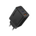 Мережевий зарядний пристрій Senteo Z-14 (2USB-C+USB-A PD65W/QC3.0) (CE сертифікат)- чорний