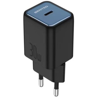 Мережевий зарядний пристрій Senteo Z-16 (USB-C PD30W) (CE сертифікат)- чорний