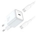 Мережевий зарядний пристрій Senteo Z-16c (USB-C PD30W) (CE сертифікат)+ кабель Type-C to Type-C- білий