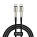 USB-C кабель Senteo SM-03 Iron Series 100W Type-C to Type-C 1м- чорний