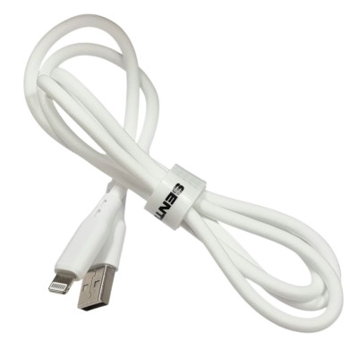 USB кабель Senteo SL-05 Foamed Silicone 2.4A Lightning 1м- білий