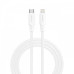 USB-C кабель Senteo SL-05 Foamed Silicone 30W Type-C to Lightning 1м- білий