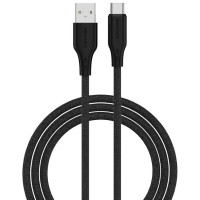 USB кабель Senteo SL-05 Foamed Silicone 3A Type-C 1м (With CarPlay)- чорний