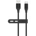 USB кабель Senteo SL-07 Skin Silicone 3A Type-C 1.2м- чорний