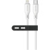 USB-C кабель Senteo SL-08 Nano Silicone 30W Type-C to Lightning 1м- білий