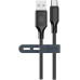 USB кабель Senteo SL-08 Nano Silicone 3A Type-C 1м- чорний