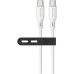 USB-C кабель Senteo SL-08 Nano Silicone 60W Type-C to Type-C 1м- білий