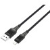 USB кабель Senteo SM-04 Eplosid series 2.4A Lightning 1м- чорний