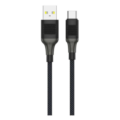 USB кабель Senteo SM-04 Eplosid series 3A Type-C 1м- чорний