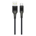 USB кабель Senteo SM-04 Eplosid series 3A Type-C 1м- чорний