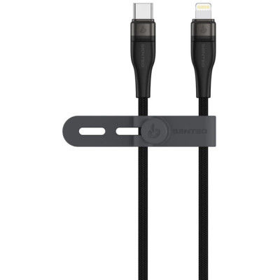 USB-C кабель Senteo SM-05 Onyx series 30W Type-C to Lightning 1м- чорний