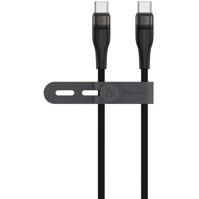 USB-C кабель Senteo SM-05 Onyx series 60W Type-C to Type-C 1м- чорний