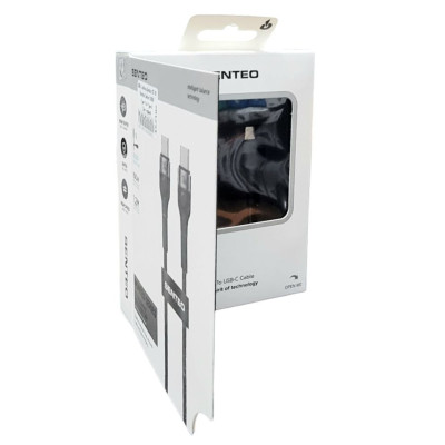 USB-C кабель Senteo ST-01 Montes Series 100W Type-C to Type-C 1.2м- чорний
