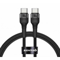 USB-C кабель Senteo ST-01 Montes Series 100W Type-C to Type-C 2м- чорний USB-C кабель Senteo ST-01 Montes Series 100W Type-C to Type-C 2м- чорний