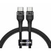 USB-C кабель Senteo ST-01 Montes Series 100W Type-C to Type-C 2м- чорний