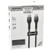 USB-C кабель Senteo ST-01 Montes Series 100W Type-C to Type-C 2м- чорний