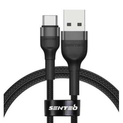 USB кабель Senteo ST-01 Montes Series 3A Type-C 1.2м- чорний