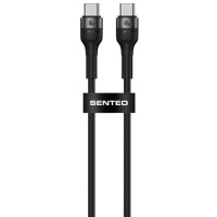 USB-C кабель Senteo ST-01 Montes Series 60W Type-C to Type-C 1.2м- чорний USB-C кабель Senteo ST-01 Montes Series 60W Type-C to Type-C 1.2м- чорний