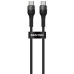 USB-C кабель Senteo ST-01 Montes Series 60W Type-C to Type-C 1.2м- чорний