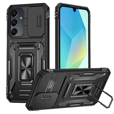 Протиударний чохол Camshield Army Ring для Samsung A36 5G / A37 5G / A56 5G- чорний Протиударний чохол Camshield Army Ring для Samsung A36 5G / A37 5G / A56 5G- чорний
