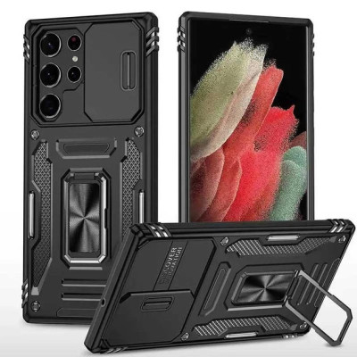 Протиударний чохол Camshield Army Ring для Samsung S26 Ultra- чорний Протиударний чохол Camshield Army Ring для Samsung S26 Ultra- чорний