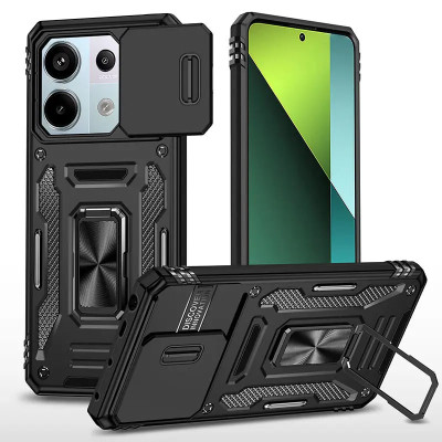 Протиударний чохол Camshield Army Ring для Xiaomi 15T- чорний Протиударний чохол Camshield Army Ring для Xiaomi 15T- чорний