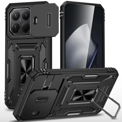 Протиударний чохол Camshield Army Ring для Xiaomi 15T Pro- чорний Протиударний чохол Camshield Army Ring для Xiaomi 15T Pro- чорний