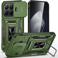 Протиударний чохол Camshield Army Ring для Xiaomi 15T Pro- оливковий Протиударний чохол Camshield Army Ring для Xiaomi 15T Pro- оливковий