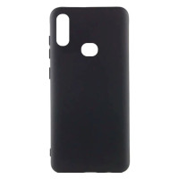 Накладка (з мікрофіброю) Silicone Cover Lakshmi для Samsung A10s / A107- чорний 