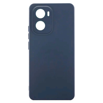 Накладка (з мікрофіброю) Silicone Cover Lakshmi Full Camera для Motorola Moto G06 / Moto G06 Power- темно-синій
