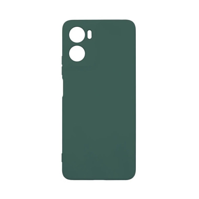 Накладка (з мікрофіброю) Silicone Cover Lakshmi Full Camera для Motorola Moto G06 / Moto G06 Power- темно-зелений
