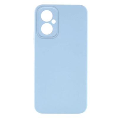 Накладка (з мікрофіброю) Silicone Cover Lakshmi Full Camera для Motorola Moto G55- блакитний