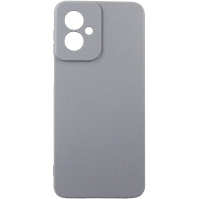 Накладка (з мікрофіброю) Silicone Cover Lakshmi Full Camera для Motorola Moto G55- темно-сірий
