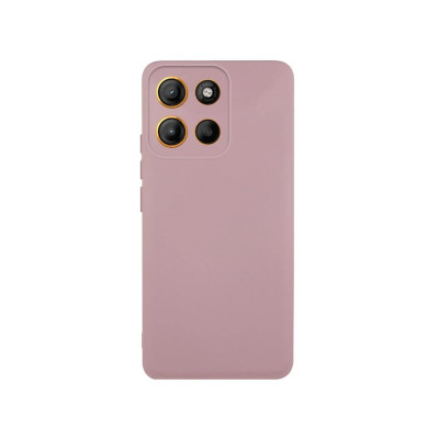 Накладка (з мікрофіброю) Silicone Cover Lakshmi Full Camera для Motorola Moto G86 5G / G86 Power- рожевий пісок