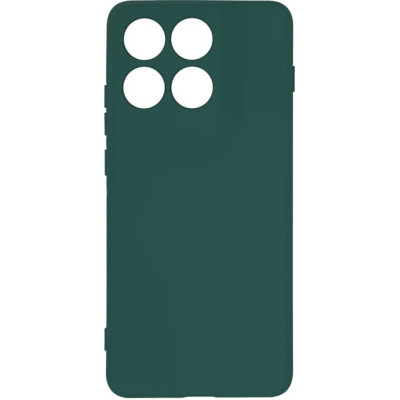Накладка (з мікрофіброю) Silicone Cover Lakshmi Full Camera для Motorola Moto G86 5G / G86 Power- темно-зелений