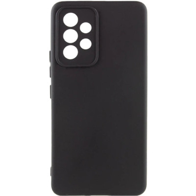 Накладка (з мікрофіброю) Silicone Cover Lakshmi Full Camera для Samsung A13 4G- чорний