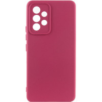 Накладка (з мікрофіброю) Silicone Cover Lakshmi Full Camera для Samsung A13 4G- марсала
