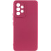 Накладка (з мікрофіброю) Silicone Cover Lakshmi Full Camera для Samsung A13 4G- марсала