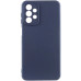 Накладка (з мікрофіброю) Silicone Cover Lakshmi Full Camera для Samsung A13 4G- темно-синій
