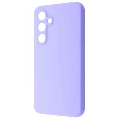Накладка (з мікрофіброю) Silicone Cover Lakshmi Full Camera для Samsung A37 5G- бузковий