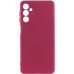 Накладка (з мікрофіброю) Silicone Cover Lakshmi Full Camera для Samsung A37 5G- марсала