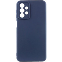 Накладка (з мікрофіброю) Silicone Cover Lakshmi Full Camera для Samsung A53 5G- темно-синій