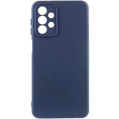 Накладка (з мікрофіброю) Silicone Cover Lakshmi Full Camera для Samsung A53 5G- темно-синій