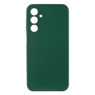 Накладка (з мікрофіброю) Silicone Cover Lakshmi Full Camera для Samsung A55- темно-зелений