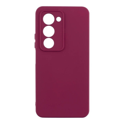 Накладка (з мікрофіброю) Silicone Cover Lakshmi Full Camera для Samsung A57 5G- марсала
